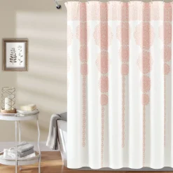 Stripe Medallion Shower Curtain
