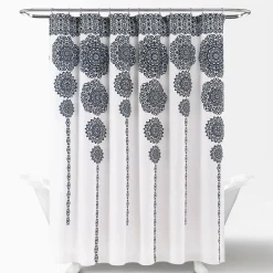 Stripe Medallion Shower Curtain