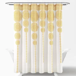 Stripe Medallion Shower Curtain