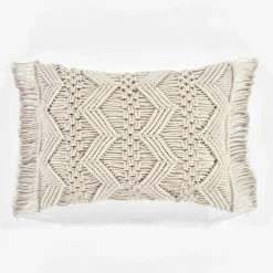 Studio Chevron Macrame Decorative Pillow Cover
