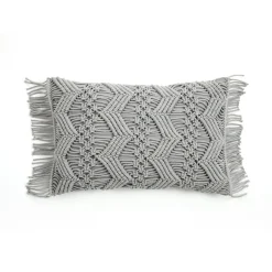 Studio Chevron Macrame Decorative Pillow Cover