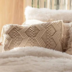 Studio Chevron Macrame Decorative Pillow Cover