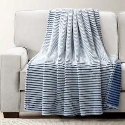 Super Cozy Ultra Soft Ribbed Faux Fur Throw