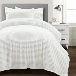 Super Cozy Ultra Soft Ribbed Faux Fur Oversized Blanket/Bedspread
