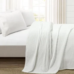 Super Cozy Ultra Soft Ribbed Faux Fur Oversized Blanket/Bedspread