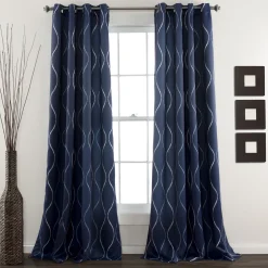 Swirl Light Filtering Window Curtains