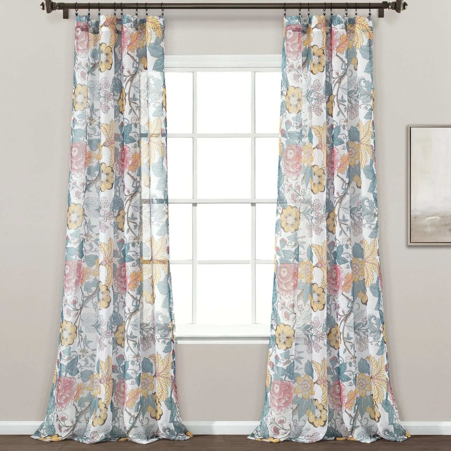 Sydney Sheer Window Curtain Panel Set