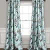 Tania Floral Light Filtering Window Curtain Panel Set