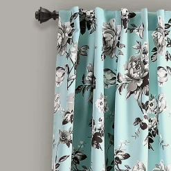 Tania Floral Light Filtering Window Curtain Panel Set