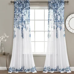 Tanisha Sheer Window Curtain Panel Set
