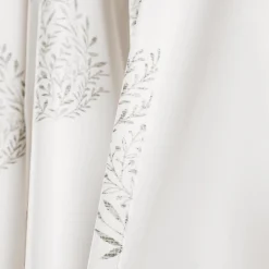 Teardrop Leaf Light Filtering Window Curtain Panel Set