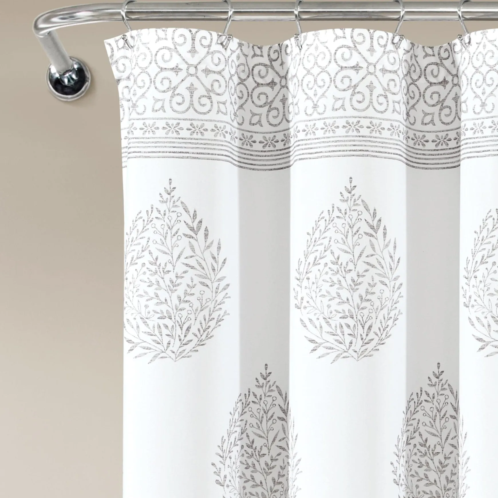 Teardrop Leaf Shower Curtain