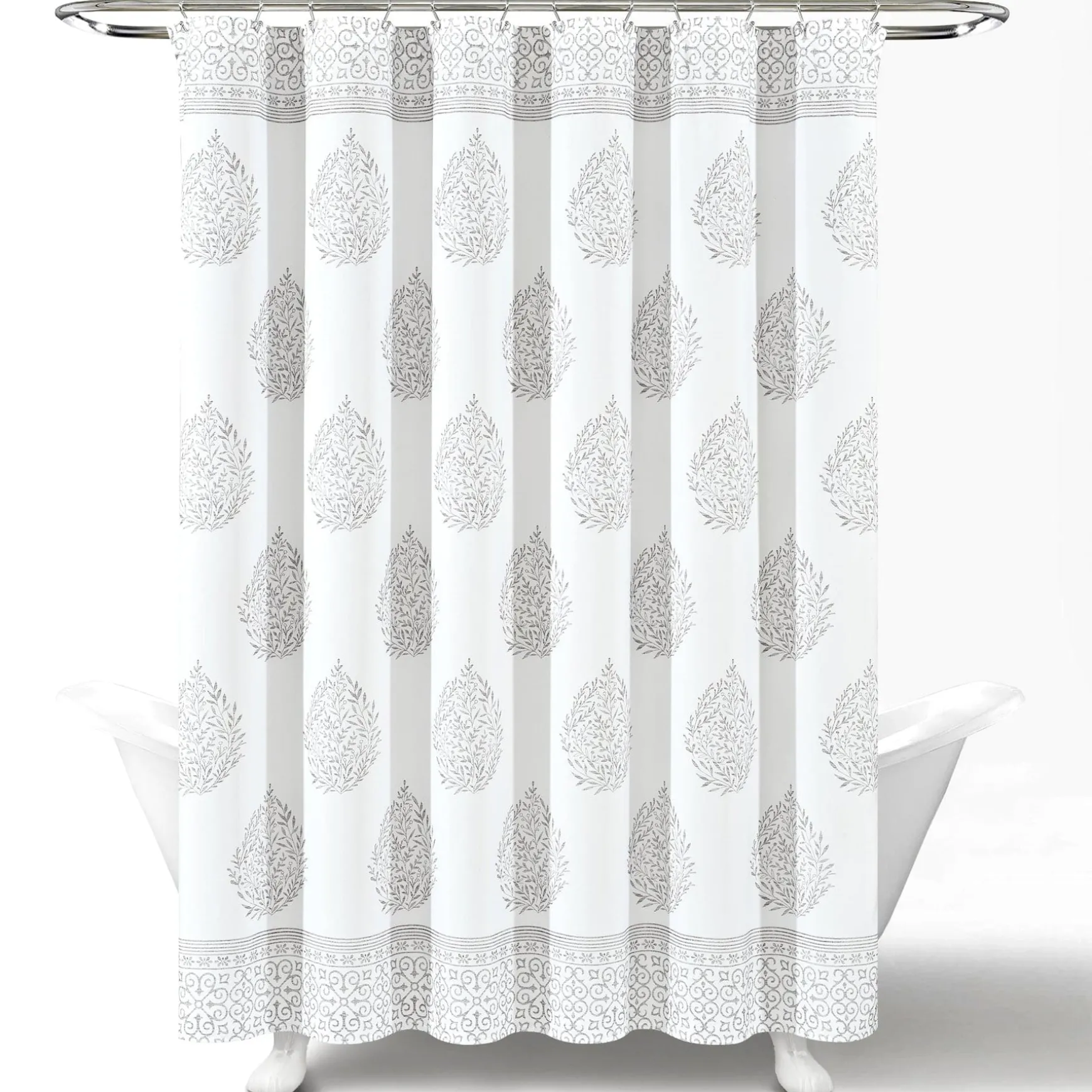 Teardrop Leaf Shower Curtain