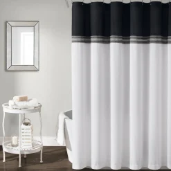 Terra Embroidery Shower Curtain
