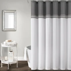 Terra Embroidery Shower Curtain