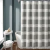 Tucker Stripe Yarn Dyed Knotted Tassel Shower Curtain