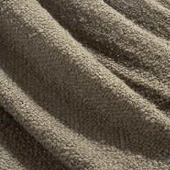 Tulum Boucle Textured Woven Fringed Throw Blanket