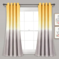 Umbre Fiesta Light Filtering Window Curtain Panel Set