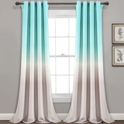 Umbre Fiesta Light Filtering Window Curtain Panel Set