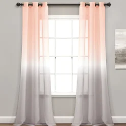 Umbre Fiesta Sheer Window Curtain Panel Set