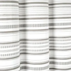 Urban Woven Yarn Dyed Recycled Cotton Blend Shower Curtain