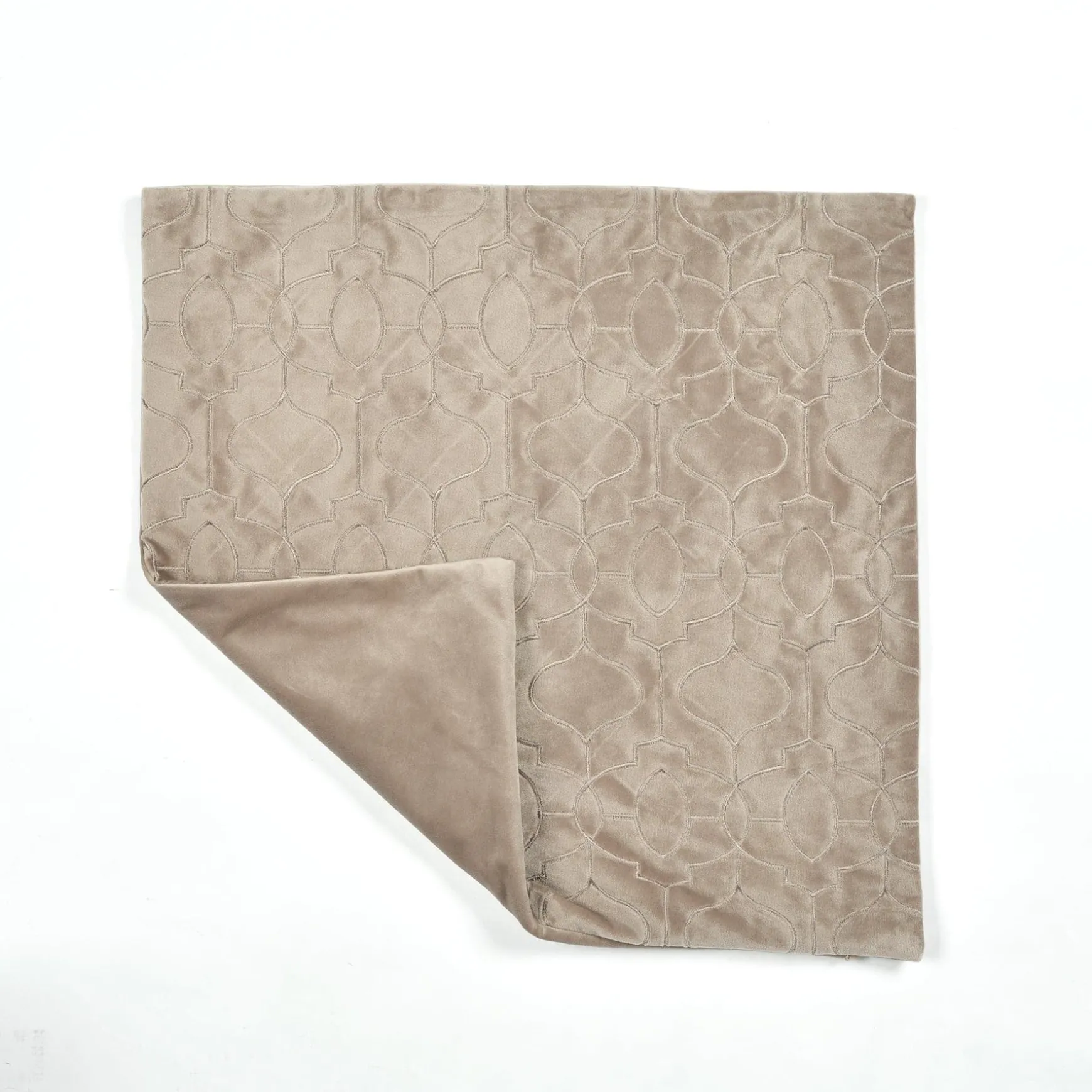Velvet Geo Decorative Pillow Cover
