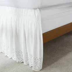 Vintage Eyelet Bed Skirt