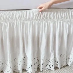 Vintage Eyelet Bed Skirt