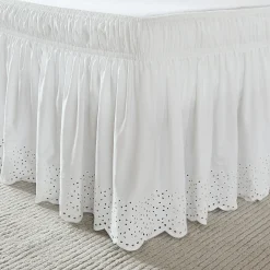 Vintage Eyelet Bed Skirt