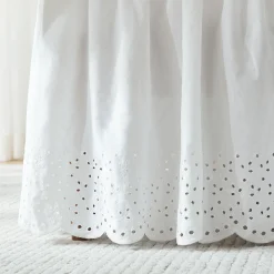 Vintage Eyelet Bed Skirt