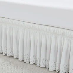 Vintage Eyelet Bed Skirt