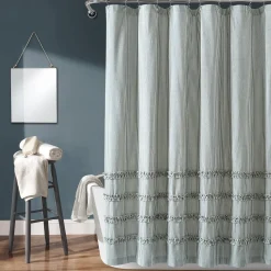 Vintage Stripe Yarn Dyed Shower Curtain