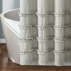 Vintage Stripe Yarn Dyed Shower Curtain