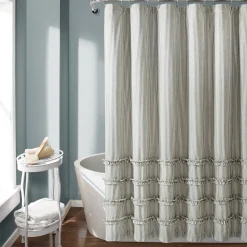Vintage Stripe Yarn Dyed Shower Curtain