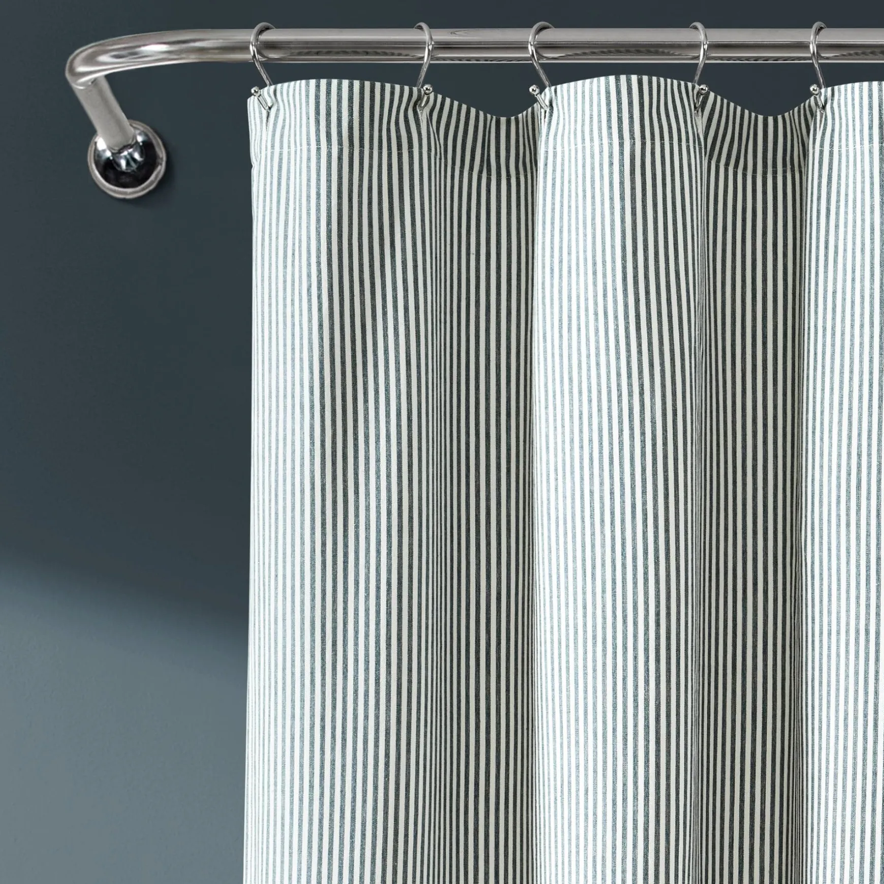 Vintage Stripe Yarn Dyed Shower Curtain