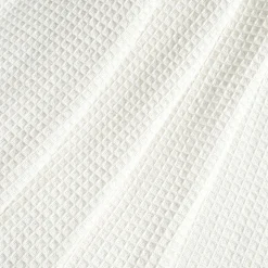 Waffle Cotton Knit Tassel Fringe Throw