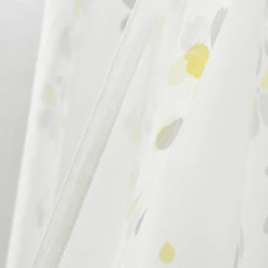 Weeping Flower Sheer Window Curtain Panel Set