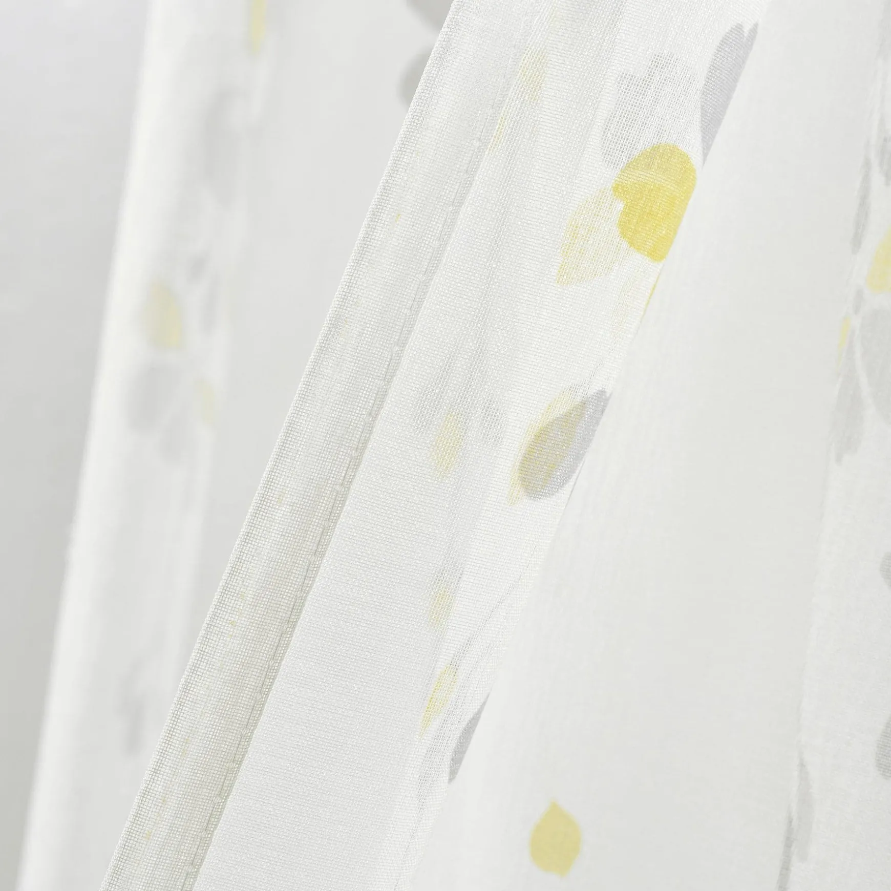 Weeping Flower Sheer Window Curtain Panel Set