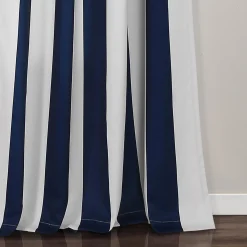 Wilbur Stripe Light Filtering Window Curtain Set