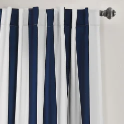 Wilbur Stripe Light Filtering Window Curtain Set