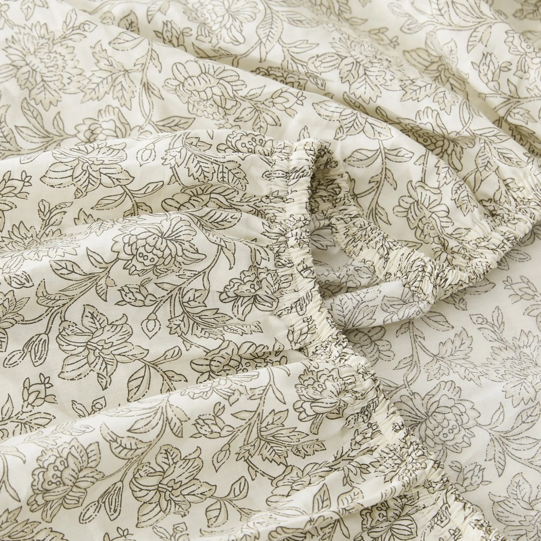 Zara Floral Block Cotton Sheet Set