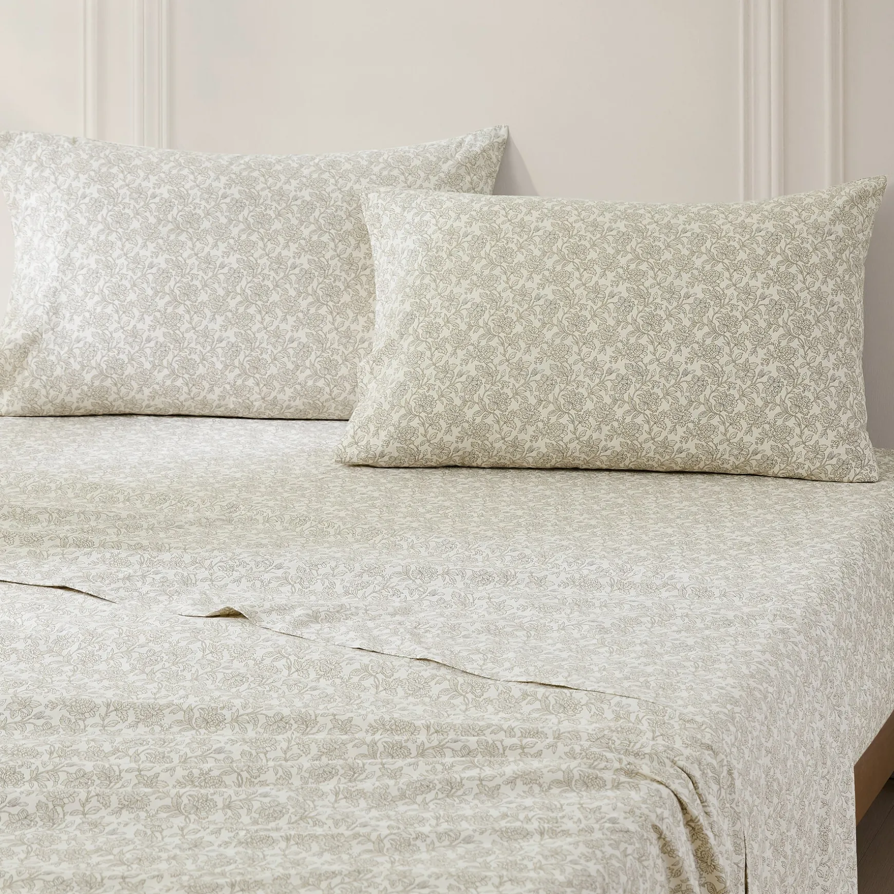 Zara Floral Block Cotton Sheet Set