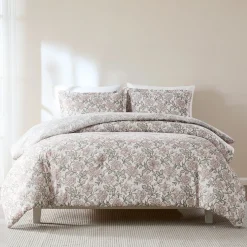 Zara Floral Block Reversible Comforter 3Pc Set