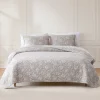 Zara Floral Block Reversible Cotton Quilt Set