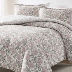 Zara Floral Block Reversible Comforter 3Pc Set