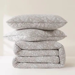 Zara Floral Block Reversible Cotton Quilt Set