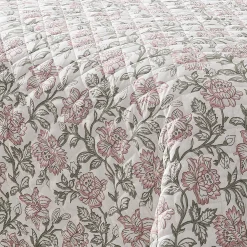 Zara Floral Block Reversible Quilt Set