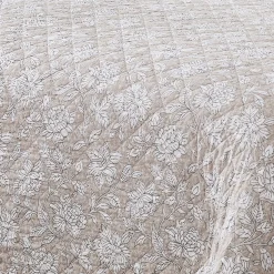 Zara Floral Block Reversible Cotton Quilt Set