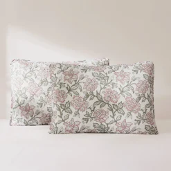 Zara Floral Block Reversible Quilt Set