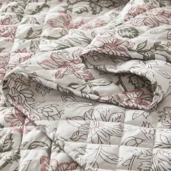 Zara Floral Block Reversible Quilt Set